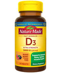 Nature Made Extra Strength Vitamin D3 5000 Iu (125 Mcg) Vitamin D Supplement For Bone Teeth Muscle Immune Health Support 70 Sugar Free Fast Dissolve Tablets 70 Day Supply