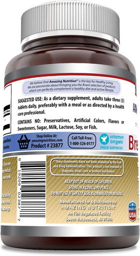Amazing Nutrition Formulas Brewers Yeast 1500mg Per Serving 500 Tablets Supplement | Non-GMO | Gluten | Made in USA