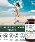 Natural Nutra Chelated Iron Supplement For Men And Women, Nails Health, Promotes Optimal Absorption, Skin Health, Improves Hair Growth, Gluten Free, 90 Tablets