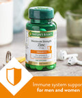 Nature's Bounty Maximum Strength Zinc 100 25Mg Tablets (100 Day Supply) Immunity Support And Antioxidant Supplement