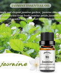 Yethious 2 Pack Rose Jasmine Essential Oil Set 100% Pure Natural Aromatherapy Massage Oils for Diffuser, Humidifier
