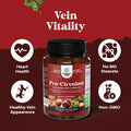 Natures Craft Vein Support Supplements Leg and Veins - Full Body Circulation Supplement for Spider & Varicose Veins and Improved Flow with Horse Chestnut Extract & Flavonoids - Vegan Non-GMO Mini Caps (1 Month)
