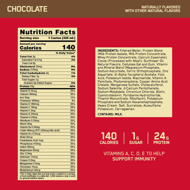 Optimum Nutrition Gold Standard Protein Shake & Atkins Creamy Milk Chocolate Plus Protein Shake 30G Protein 7G Fiber 2G Net Carb 1G Sugar Keto Friendly Low Carb High Protein Drink 12 Count