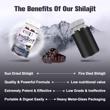 Alliwise Shilajit Gummies For Men & Women 600Mg Shilajit Pure Himalayan Original Multi-Supplement Shilajit Ashwagandha & High In Trace Minerals & Fulvic Acid For Energy Strength & Immunity