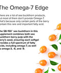 Terry ly Omega-7-60 Softgels - Pack of 2-500 mg Sea Buckthorn - Non-GMO, , Vegan - 120 Total Servings