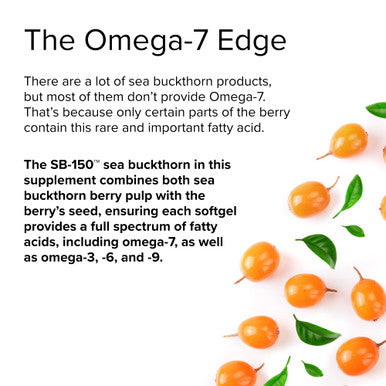Terry ly Omega-7-60 Softgels - Pack of 2-500 mg Sea Buckthorn - Non-GMO, , Vegan - 120 Total Servings