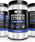 PURE ORIGINAL INGREDIENTS Magnesium Citrate (730 Capsules) No Magnesium Or Rice Fillers, Always Pure, Lab Verified