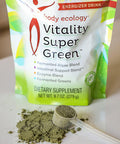 Body Ecology Vitality SuperGreen | Vital Greens Supporting Digestion | Superfood and Mineral Rich | Reusable Container with 279 Grams of Powder