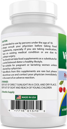 Best Naturals Vitamin B-12 as Methylcobalamin (Methyl B12) 6000 mcg Tablet 60 Count