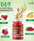 Apple Cider Vinegar Gummies by New Age - 2-Pack - 120 Count - Immunity & Detox - with The Mother, Gluten-Free, Vegan, Vitamin B9, B12, Pomegrantate, Beetroot (2 Pack 120 Count)