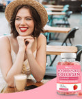 Sugar-Collagen Gummies For Women, Hydrolyzed Collagen Peptides Gummies With Biotin, Collagen Supplements Gummy With Vitamin B12, C, D, Zinc For Hair Skin Nail