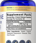 Carlyle Citicoline Cdp Choline 1000Mg 60 Capsules Non-Gmo Gluten Free Supplement