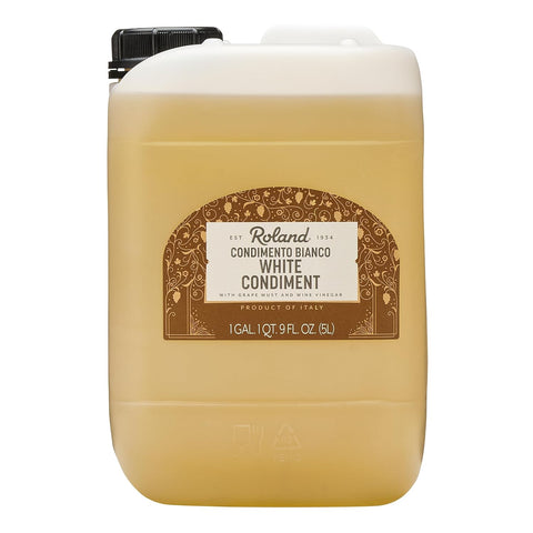 Roland Foods Condimento Bianco with Balsamic Vinegar of Modena, White Vinegar, 5-Liter Jug