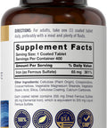 Iron Ferrous Sulfate 65 Mg | 400 Tablets | Non-Gmo, Gluten Free, And Vegetarian Supplement | High Potency | By Carlyle
