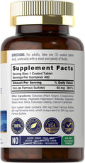 Iron Ferrous Sulfate 65 Mg | 400 Tablets | Non-Gmo, Gluten Free, And Vegetarian Supplement | High Potency | By Carlyle