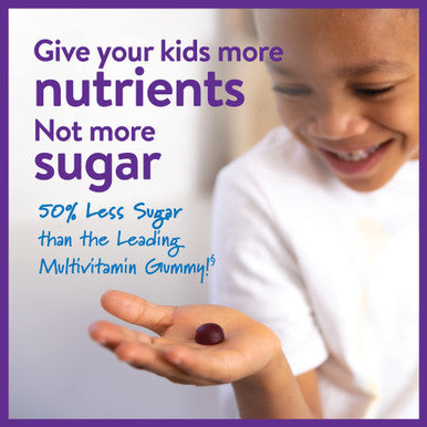 New Chapter Kids Multivitamin Gummies - 50% Less Sugar, Kids Gummy Vitamins with Vitamins C, D3 & Zinc, Non-GMO, Gluten Free, Berry-Citrus, 60ct