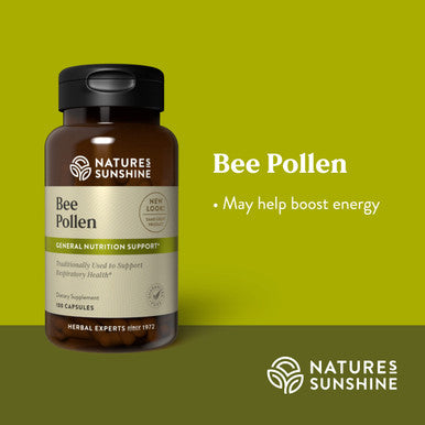 Nature'S Sunshine Bee Pollen 100 Capsules | Has A Strong Nutritional Profile That Offers A Natural Energy Boost