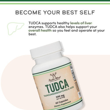 Double Wood Supplements Tudca Bile Salts Liver Support Supplement Servings Liver And Gallbladder 60 Capsules 500Mg