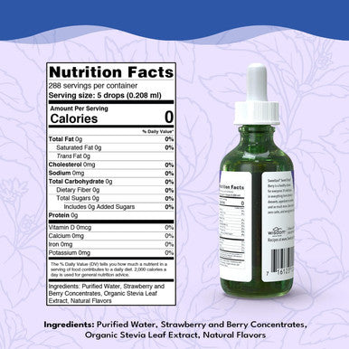 Sweetleaf Stevia Sweet Drops Berry - Liquid Stevia Drops Sweetener Zero Calorie Non-GMO Flavored Stevia Liquid Sugar Substitute for Sugar- Sodas Mixed Drinks Iced Tea 2 Fl Oz (Pack of 2)