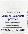 Heiltropfen Calcium Carbonate Powder | 1 Pound - 454 g | Dietary Supplement | Highest Purity Limestone | CaCO3 |
