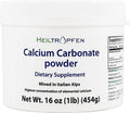Heiltropfen Calcium Carbonate Powder | 1 Pound - 454 g | Dietary Supplement | Highest Purity Limestone | CaCO3 |