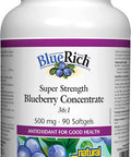 BlueRich by Natural Factors Super Strength Blueberry Concentrate Antioxidant Support for Overall Good Health 90 softgels 30 servings