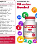 Wampole Adorable Kids Multivitamins Chew 100% of 4-18 Y/O Daily Intake 60 chewable tablets
