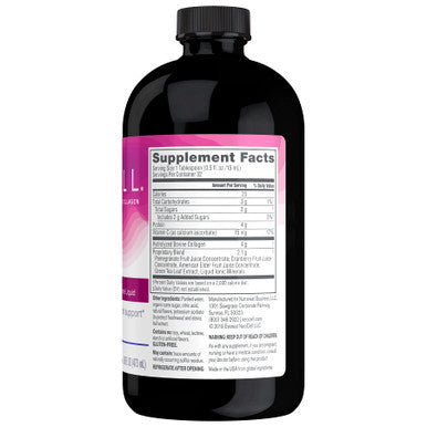 NeoCell Antioxidant Health Collagen + C Pomegranate Liquid 4,000 mg 16 fl. oz. 16 fl oz