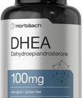 HorbAach Dhea 100Mg 200 Capsules Supplement For Men And Women Non-Gmo, Gluten Free