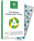 Healthspan Glucosamine & Chondroitin 70 Plus | 120 Capsules | Joint Health | 375mg Optiflex Glucosamine HCI & 300mg Chondroitin Sulphate 90% | with Vitamins C, D3 and Calcium