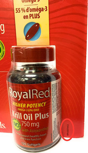 Webber naturals RoyalRed Krill Oil Plus 750 mg with Astaxanthin 120 softgels