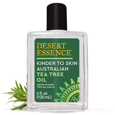 Desert Essence Kinder to Skin Australian Tea Tree Oil - 4 Fl Ounce - Soothes Stings & Minor Insect Bites - Blemishes - Water Soluble - Essential Oil - Refreshing - Natural Glow - No Parabens