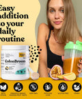 Colonbroom Psyllium Husk Powder Sugar Craving Suppressant - Chromium Picolinate 200Mcg, 2 Items - Colon Cleanser Fiber Supplement (60 Servings) + Sugar Craving Suppressant (60 Servings)