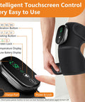 Edifolly Cordless Knee Heating Pad Knee Massager With Heat And Vibration Rechargeable Heated Knee Brace With 3 Heat Levels And 3 Massage Modes