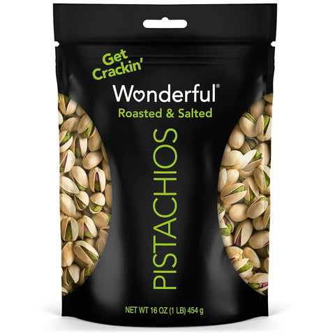 Wonderful Pistachios In Shell, Roasted & Salted Nuts, 48 Ounce Resealable Bag, Protein Snacks, Bulk Snacks, Healthy Snacks for Adults