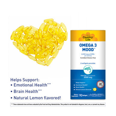 Country Life Omega 3 Mood 2000 Mg Softgels 90'S