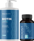Hair Regrowth Supplement Plus Biotin Shampoo Set - Biotin Hair Growth Supplement For Men And Women Plus Volumizing Shampoo Bundle With Biotin For Thinning Hair