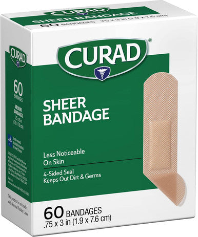 Curad Sheer Assorted Sizes (Pack of 4)