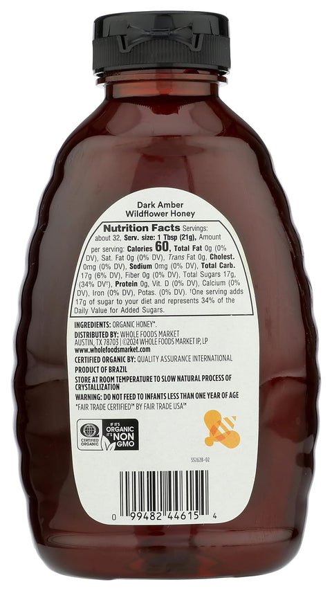 365 by Whole Foods Market, Organic Amber Mountain Forest Honey, 24 Ounce