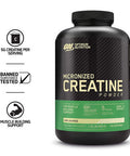 Optimum Nutrition 100% Gold Standard Whey Protein Powder: Double Rich Chocolate (5 Pound) With Micronized Creatine Monohydrate Powder Unflavored (120 Servings) - Bundle Pack