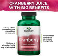 Swanson Cranberry - Supports Urinary Tract Health Bladder Control and Promotes Healthy Kidney Function - Cranberry Supplement Made with 20:1 Cranberry Juice Concentrate - (180 Softgels)