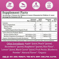 Llama Naturals Kids Probiotic with Prebiotic Fiber Vegan Organic Prebiotics and Probiotics Gummies for Gut Health Support Toddler Real Fruit Gummy Vitamins No Added Sugar Cane Mixed Berry 60 Ct