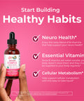 MaryRuth Organics Vitamin B Complex B Vitamins Complex Biotin Vitamin B12 Niacin Folate Metabolic Support Supplement 1 Fl Oz