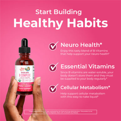 MaryRuth Organics Vitamin B Complex B Vitamins Complex Biotin Vitamin B12 Niacin Folate Metabolic Support Supplement 1 Fl Oz