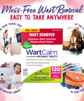 Boiron WartCalm for Painless Wart Removal on Hands, Knees, Plantar (Feet), and Other Bodily Warts for & Children Ages 2+ - 120 Count (2 Pack of 60)