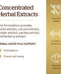 Solgar Herbal Water Pill 100 Vegetable Capsules - Supports Fluid Balance - Concentrated Herbal Extracts - Non-Gmo Vegan Gluten Free Dairy Free Kosher Halal - 100 Servings