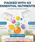 Mens Multivitamins 50 Plus - Daily Multivitamin For Men With Fermented Herbal Extracts & 43 Nutrients - Mens Vitamins Multivitamin Supports Memory & Brain, Energy, Bone Health - Supports For Men 18+