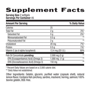 Country Life Omega 3 Mood 2000 Mg Softgels 90'S