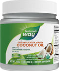 Nature's Way USDA Organic Extra Virgin Coconut Oil, Organic Virgin Coconut Oil, Pure, Cold-Pressed, Hexane Free, Gluten Free, Contains 62% MCTs, Non-GMO Project Verified, 32 Oz (Packaging May Vary)