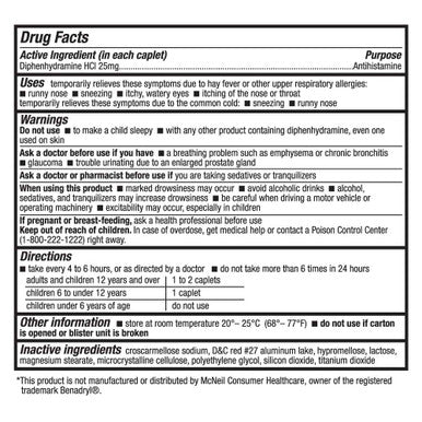 HealthA2Z Allergy Relief | Diphenhydramine HCL 25mg | Antihistamine | Relief from Itchy Throat Sneezing Runny Noses | Indoor & Outdoors Allergies - 200 Caplets